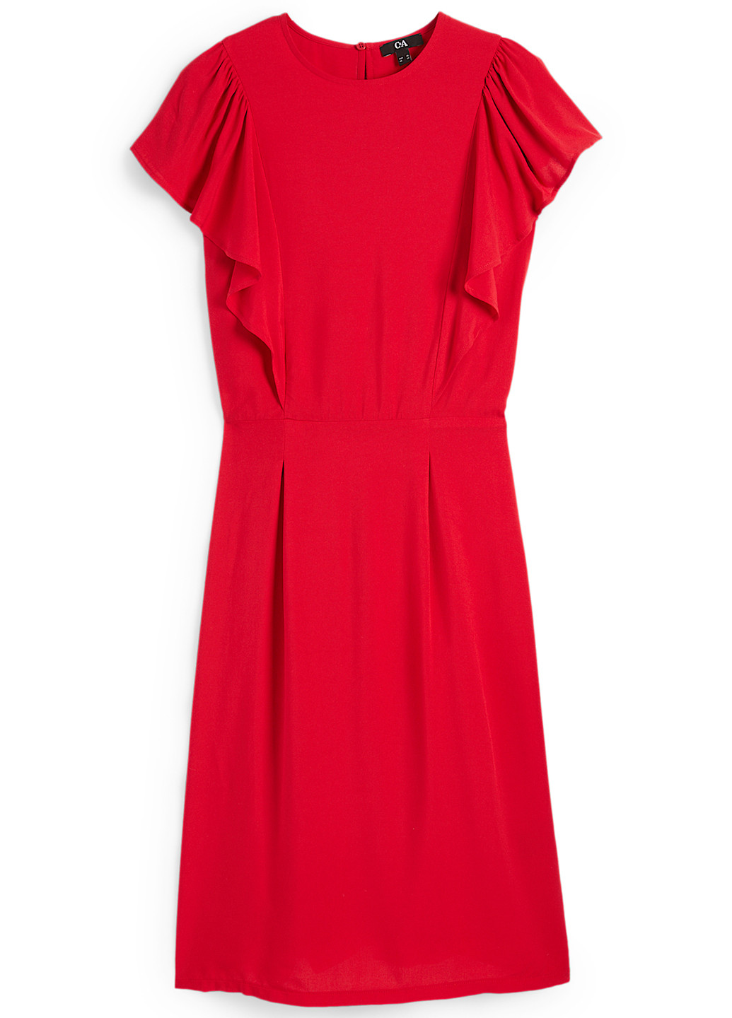 Червона кежуал сукня а-силует C&A однотонна