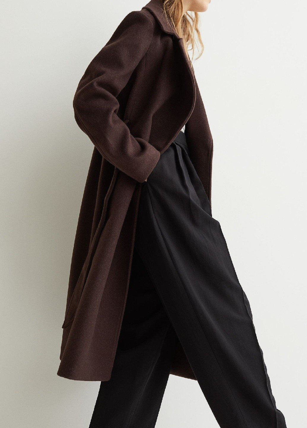 Темно-коричневое демисезонное Пальто H&M