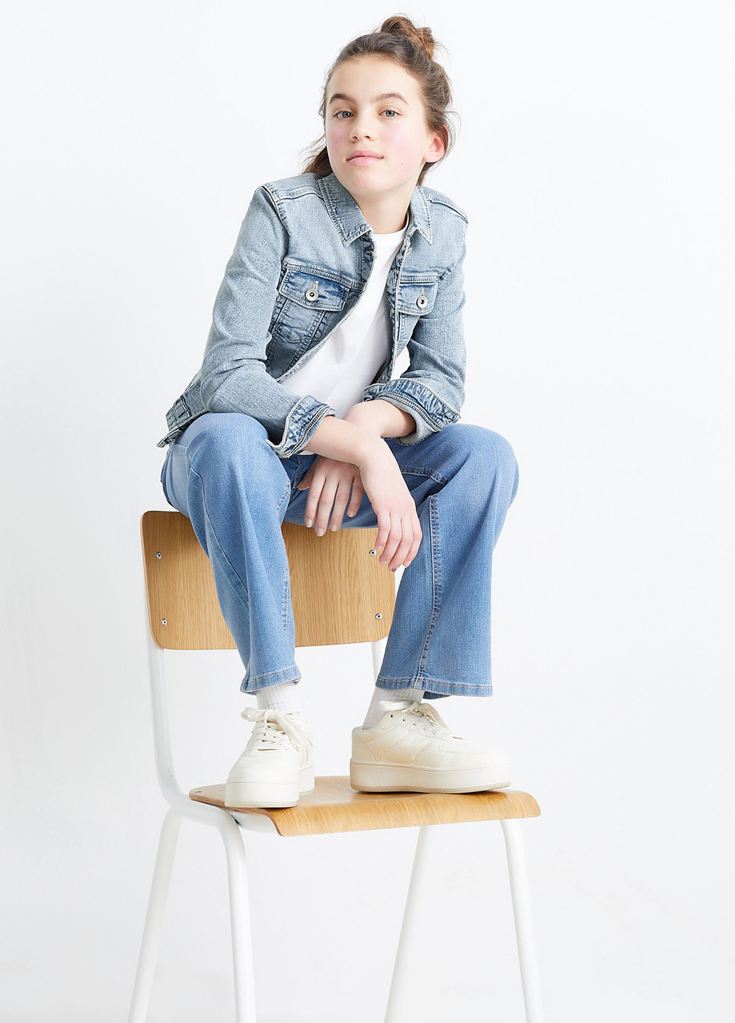 Голубая демисезонная куртка C&A