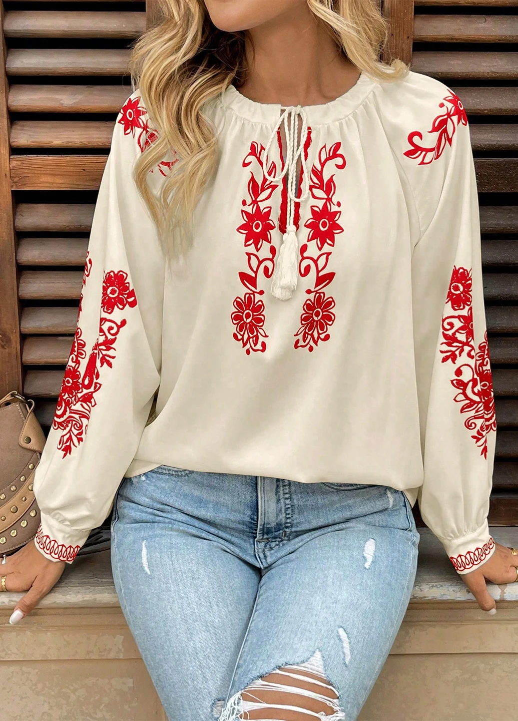 Біла блуза SHEIN