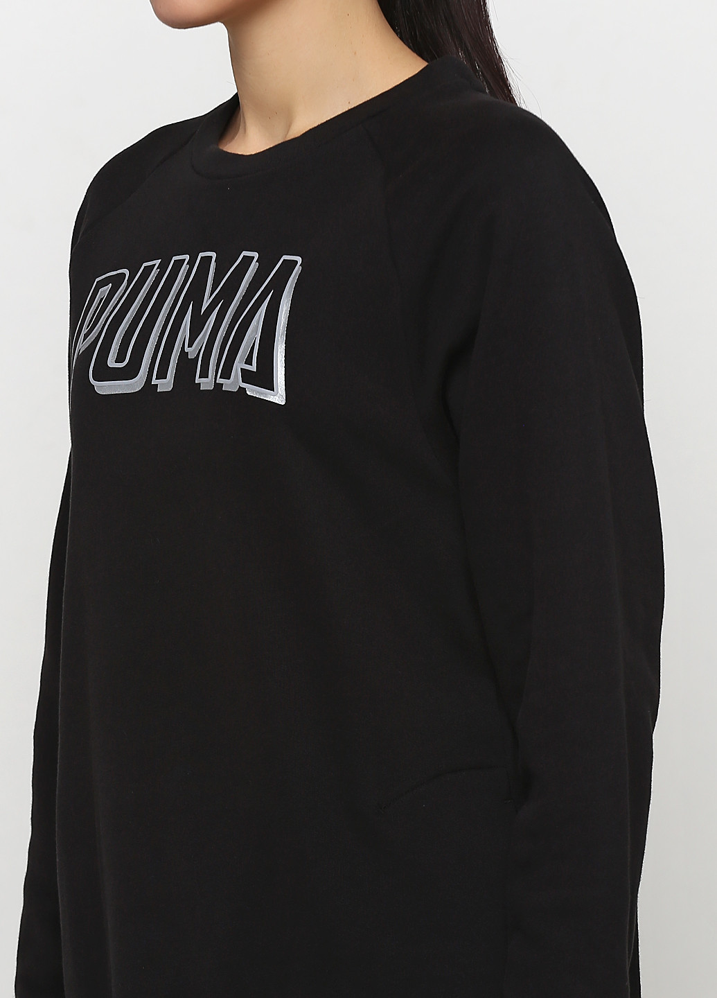 Чорна спортивна сукня оверсайз Puma з логотипом