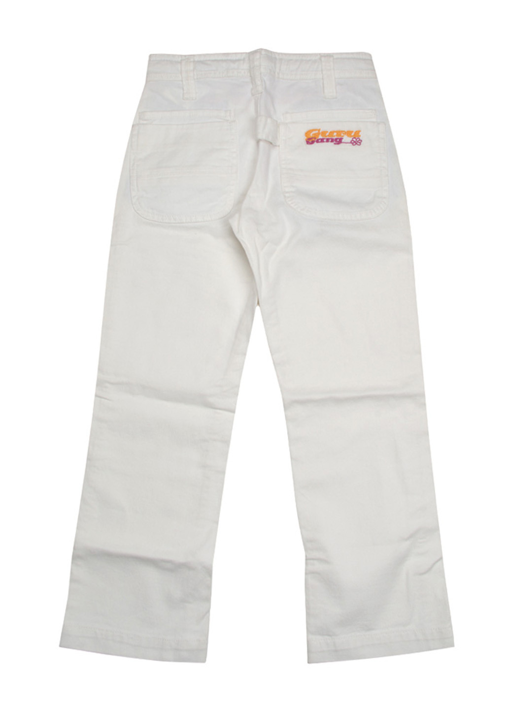 Белые демисезонные прямые джинсы Guru