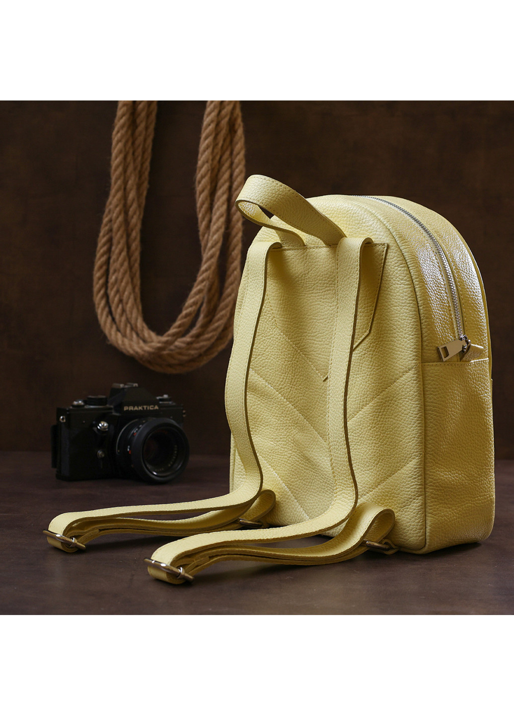 Жіночий шкіряний рюкзак 21х27,5х10 см Shvigel (253490909)