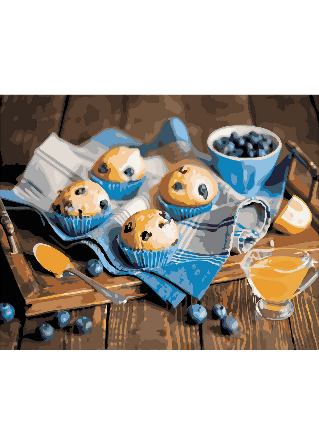 Картина по номерам "Кексы к чаю" 40х50 см ArtStory (253102089)