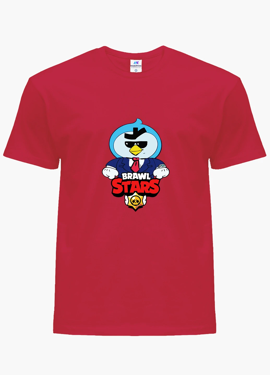 Червона демісезонна футболка дитяча бравл старс (brawl stars) (9224-1022) MobiPrint