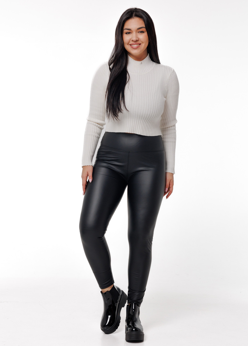 Черные демисезонные леггинсы Icon