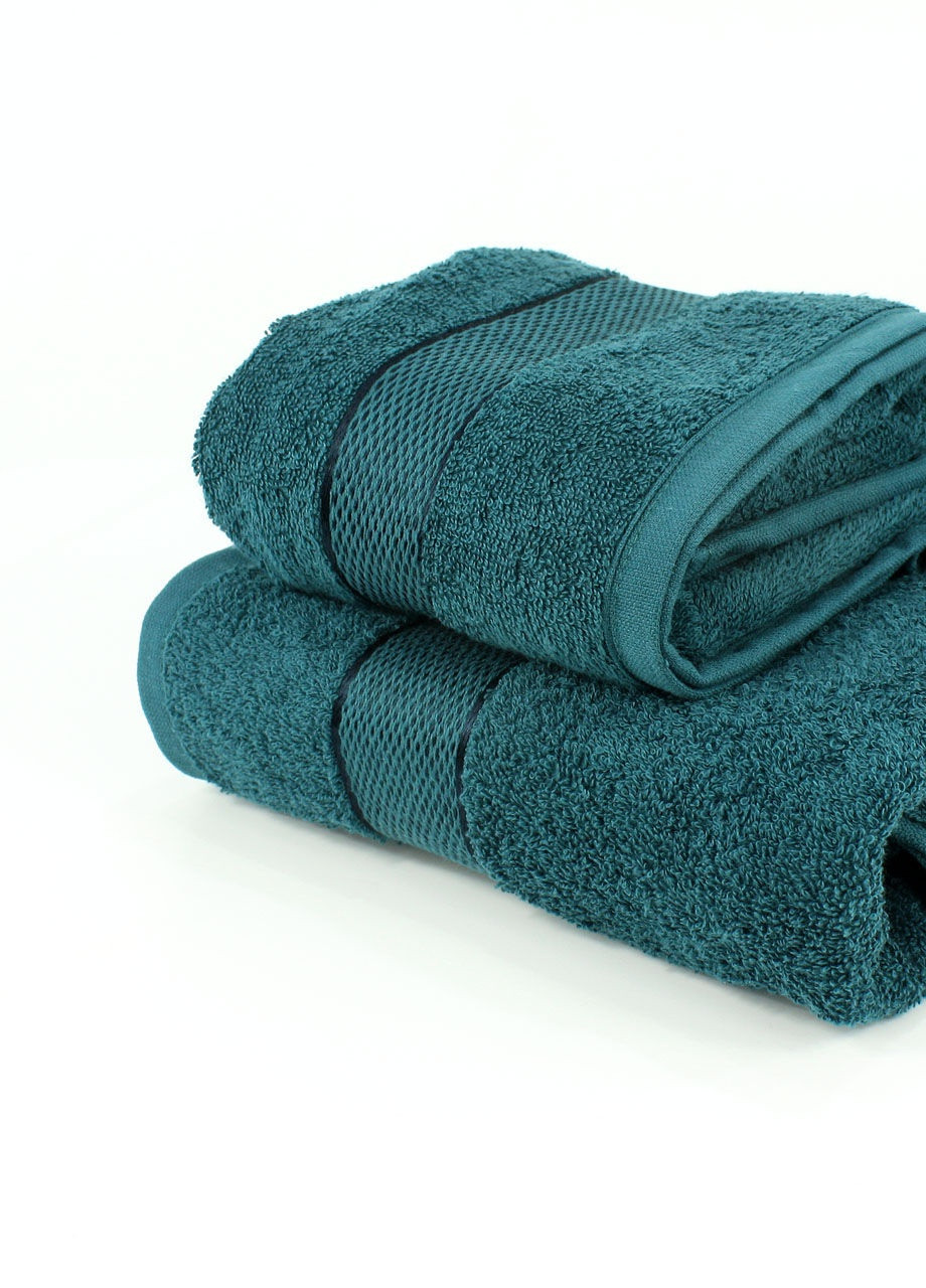 Набор махровых полотенец БС0014 50х90, 70х140 Еней-Плюс зеленый