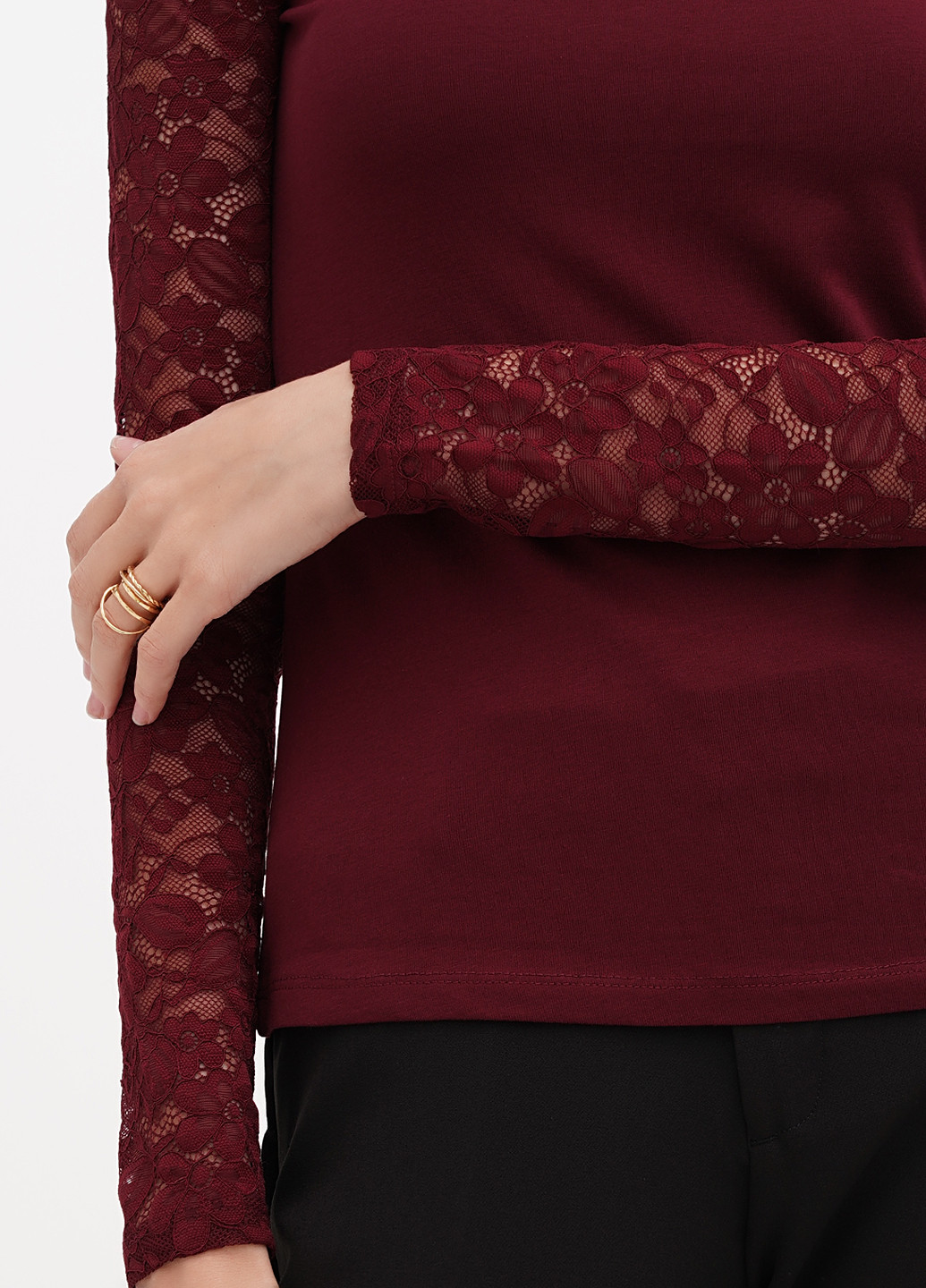 Бордовая блуза Terranova