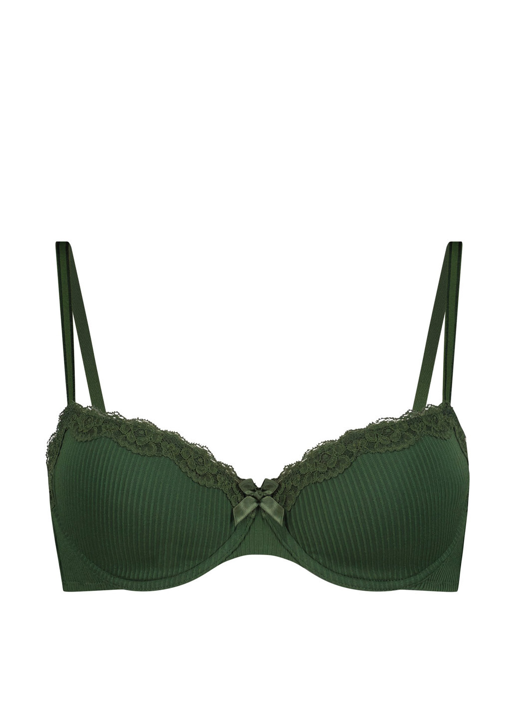 Зелений бюстгальтер Hunkemoller без кісточок поліамід