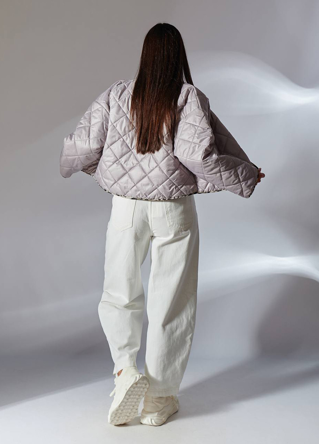 Сіра демісезонна куртка LibeAmore