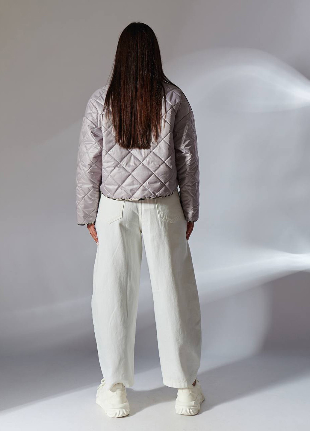 Сіра демісезонна куртка LibeAmore