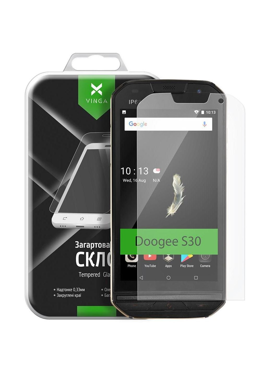 Стекло защитное для Doogee S30 (VTPGS-DS30) Vinga (249608439) ‣ Цена 166  грн ‣ Купить в интернет-магазине Каста ‣ Киев, Одесса, Харьков ‣ Доставка  по всей Украине!(#249608439)