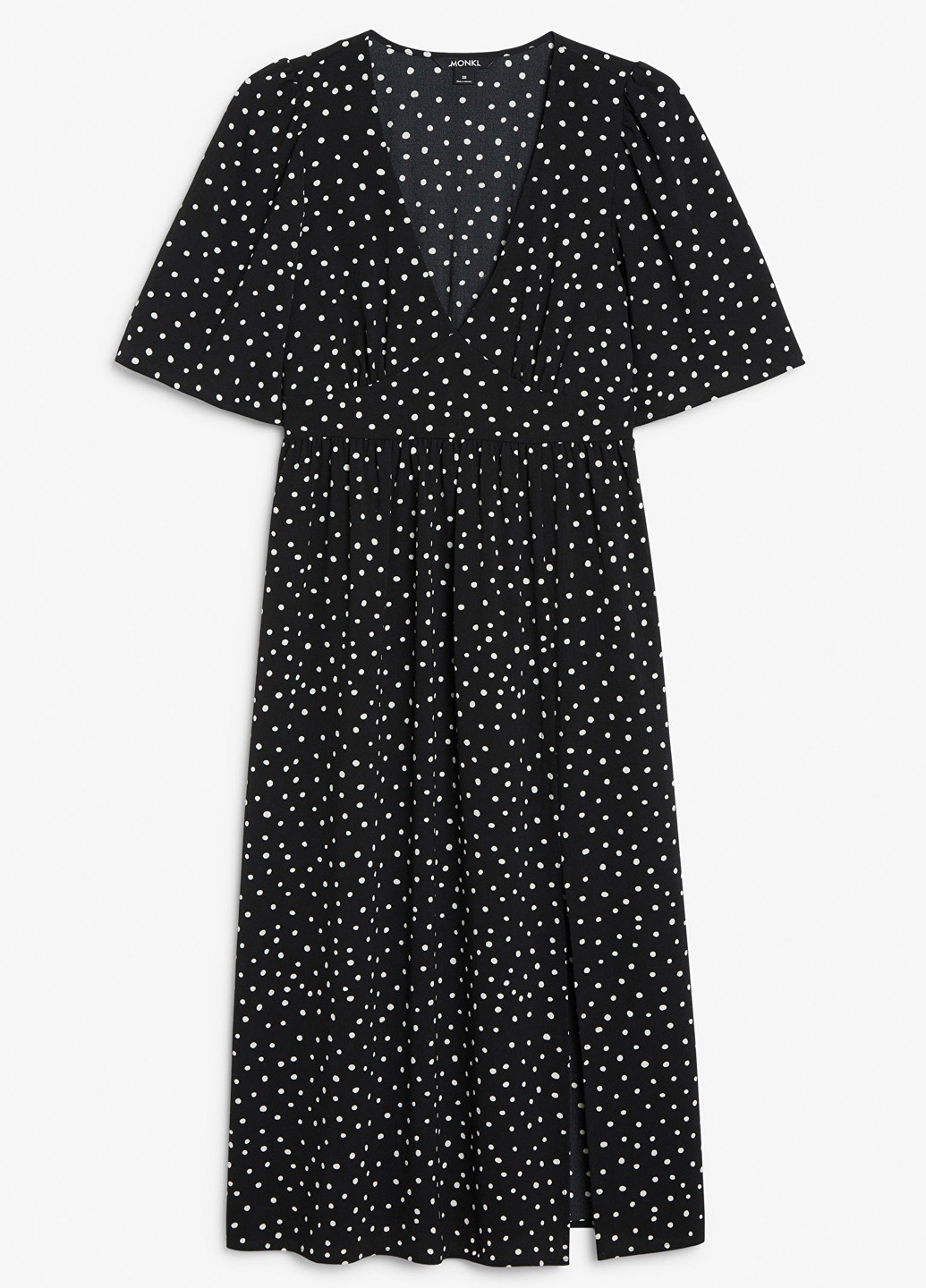 Чорна кежуал сукня кльош Monki в горошок