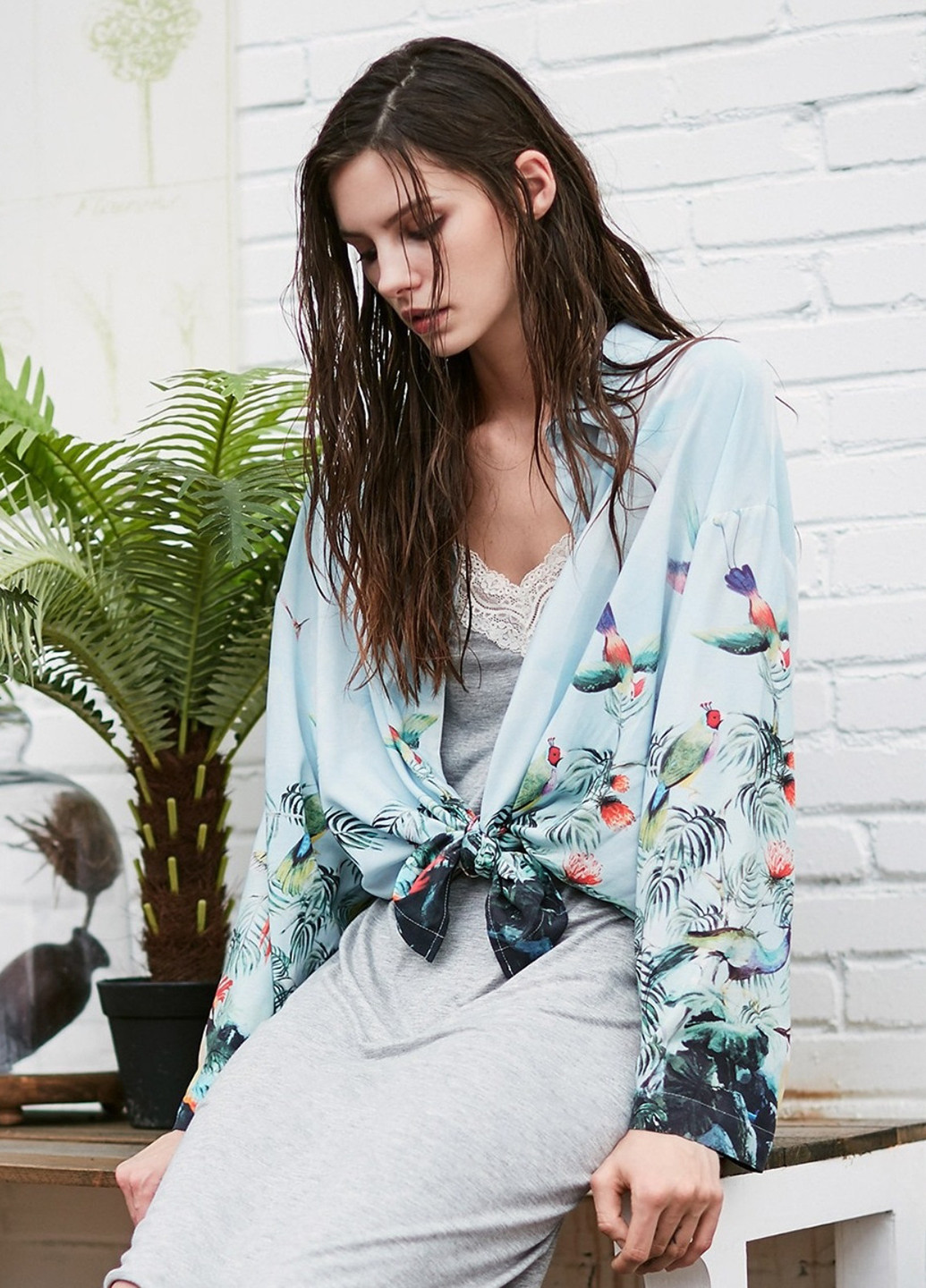 Голубая рубашка Vero Moda