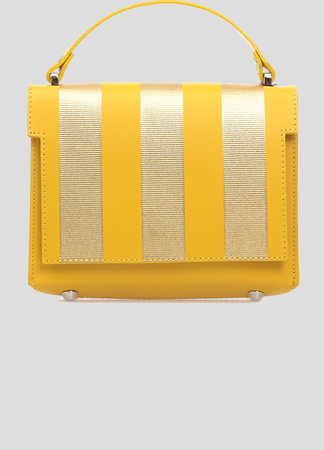 Желтая кожаная сумка-тоут Conte Frostini (254368016)