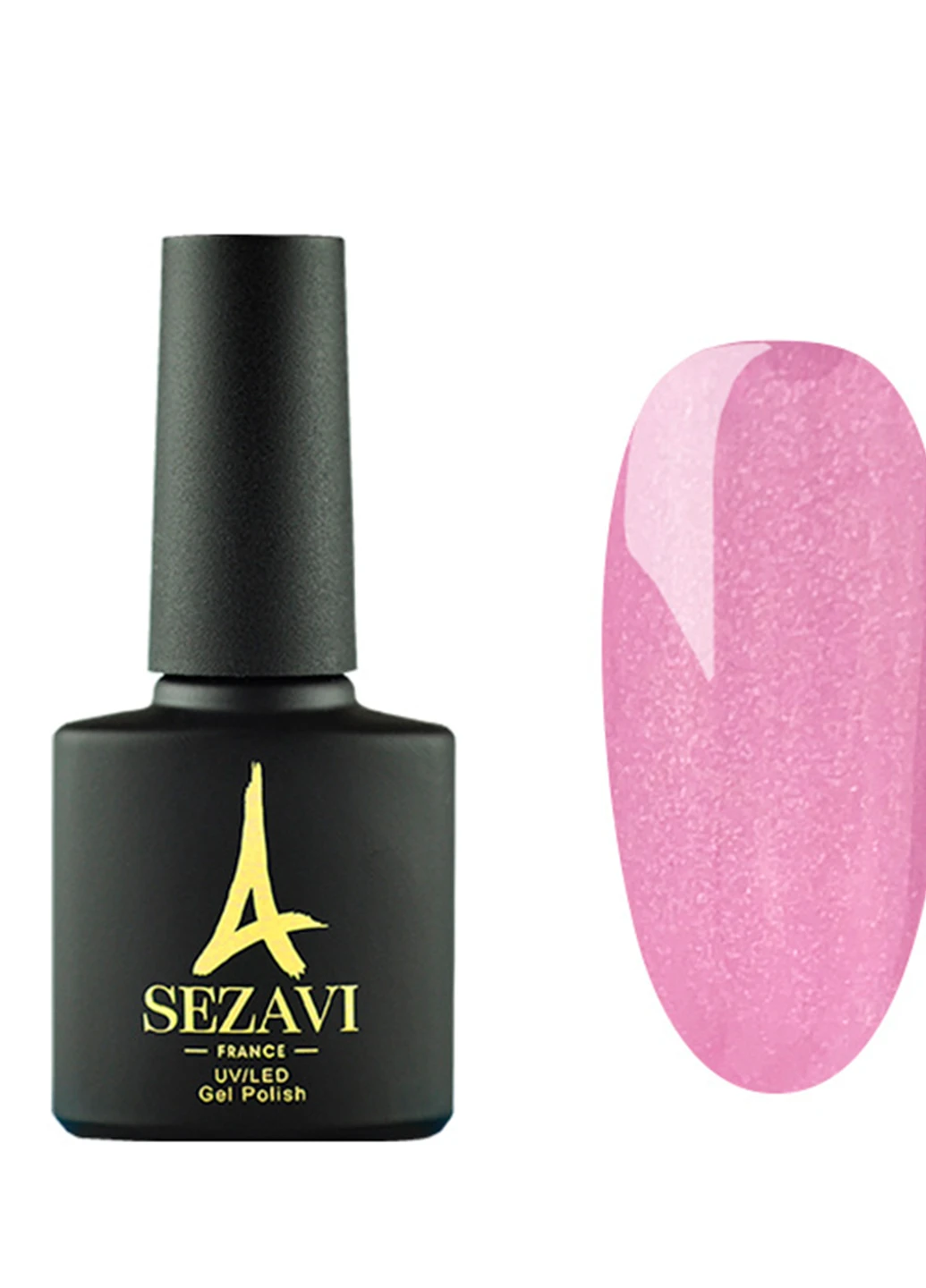 ГЕЛЬ-ЛАК ROSE №RS140 (рожевий з мікроблискітками, емаль), 8мл SEZAVI (215313216)