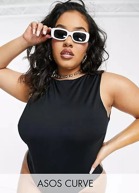Черный летний купальник Asos
