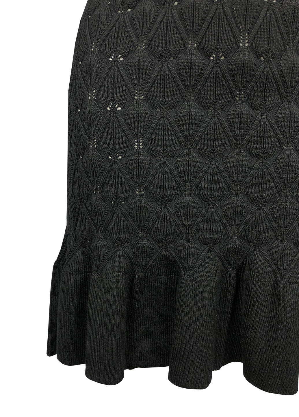 Черное повседневный вязаное мини платье Elliatt однотонное