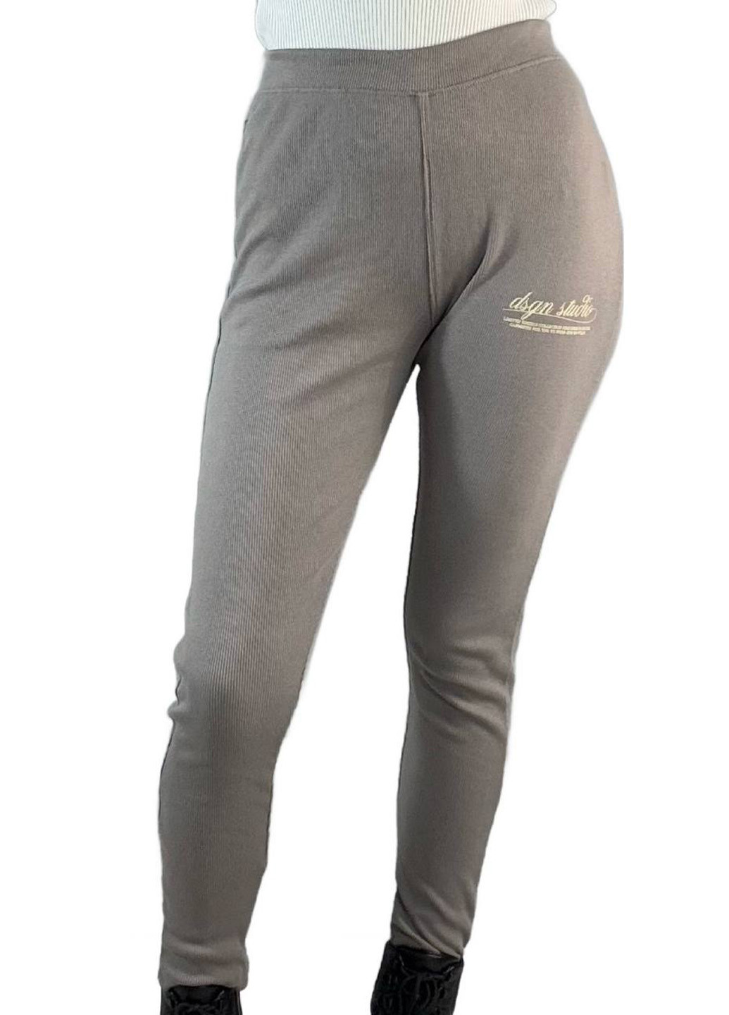 Серые демисезонные леггинсы Boohoo