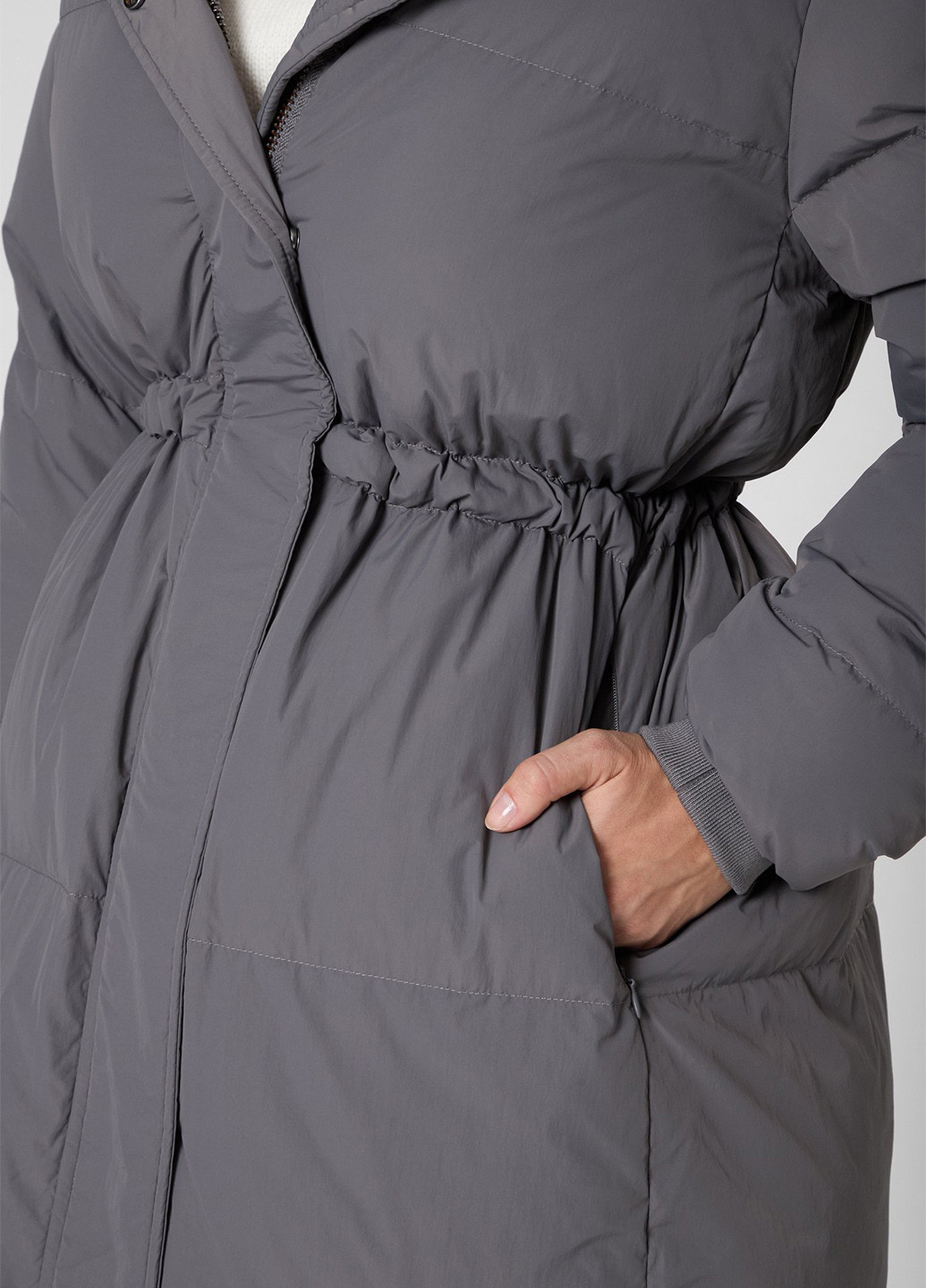 Серый зимний Пуховик PRPY