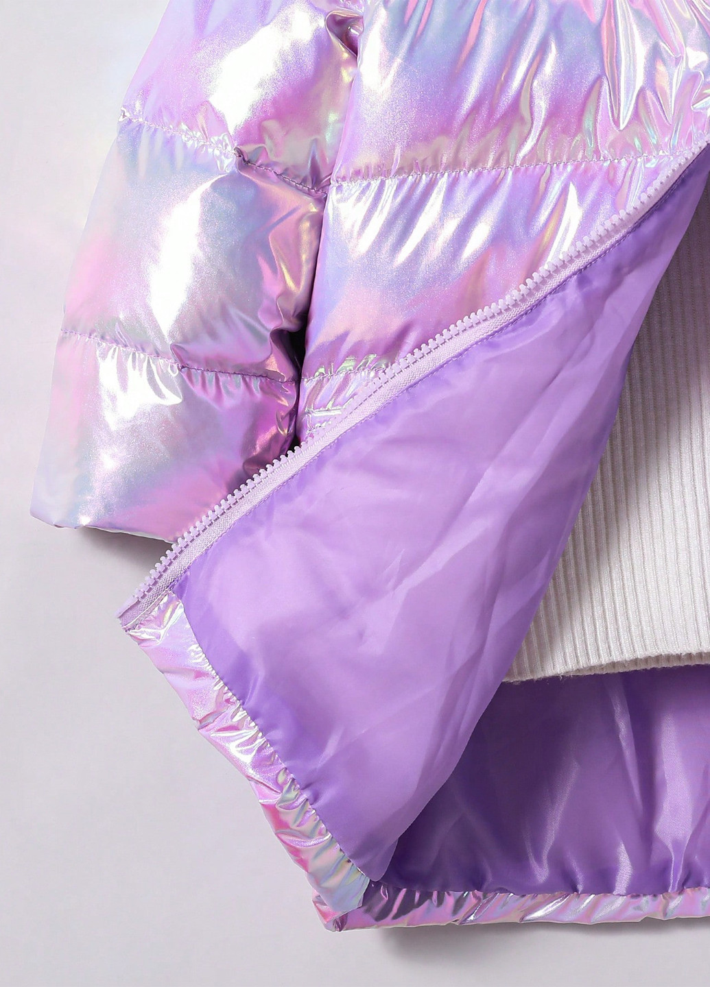 Лиловая зимняя куртка SHEIN