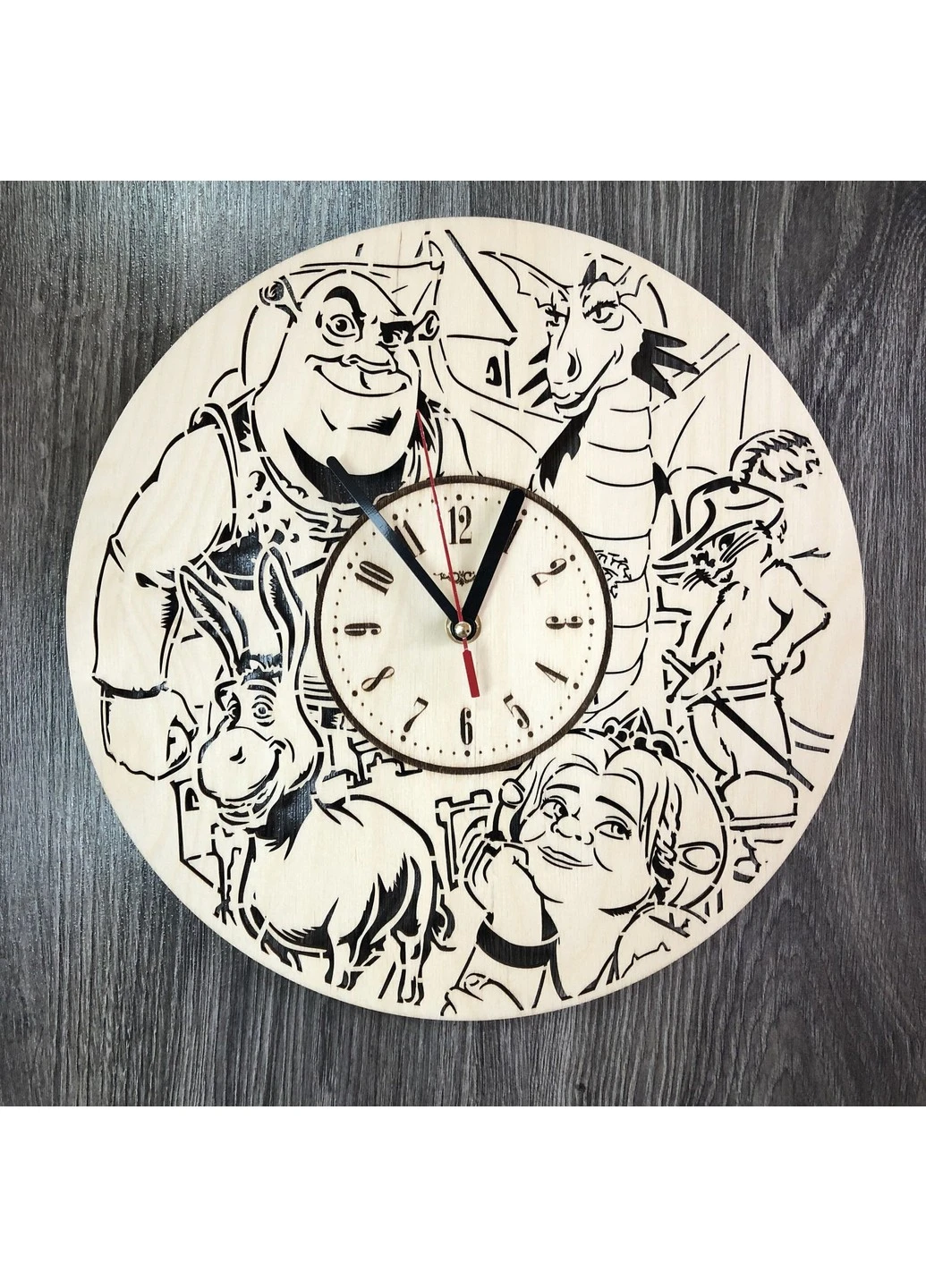 Бесшумные настенные часы в детскую «Шрек» 7Arts (253566224)