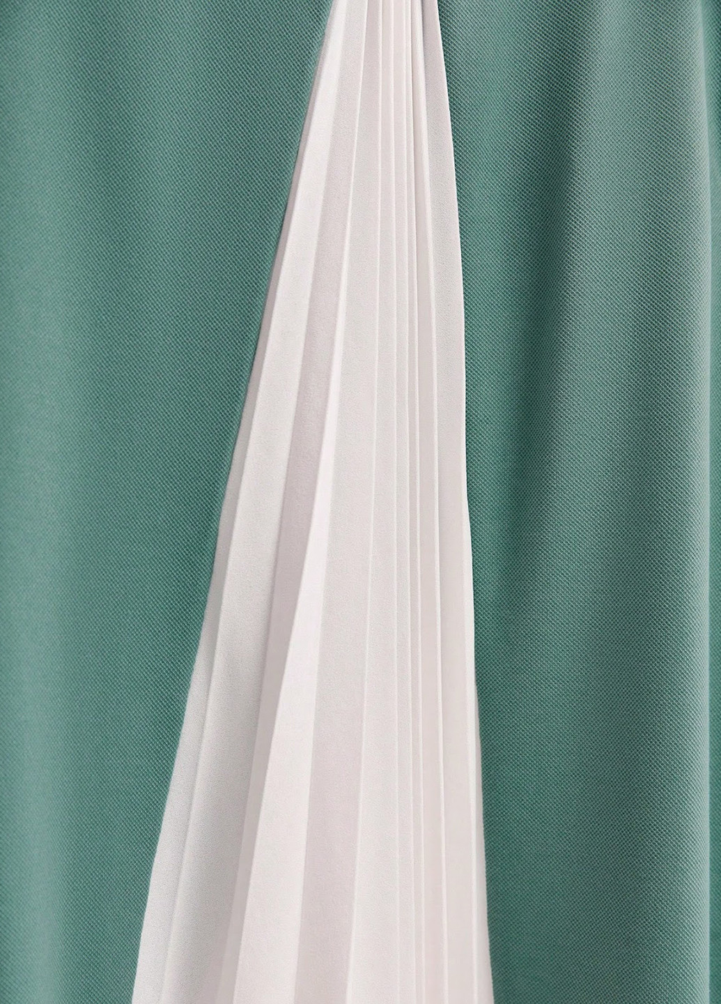 Светло-бирюзовое кэжуал платье платье-свитшот, плиссированное SHEIN однотонное