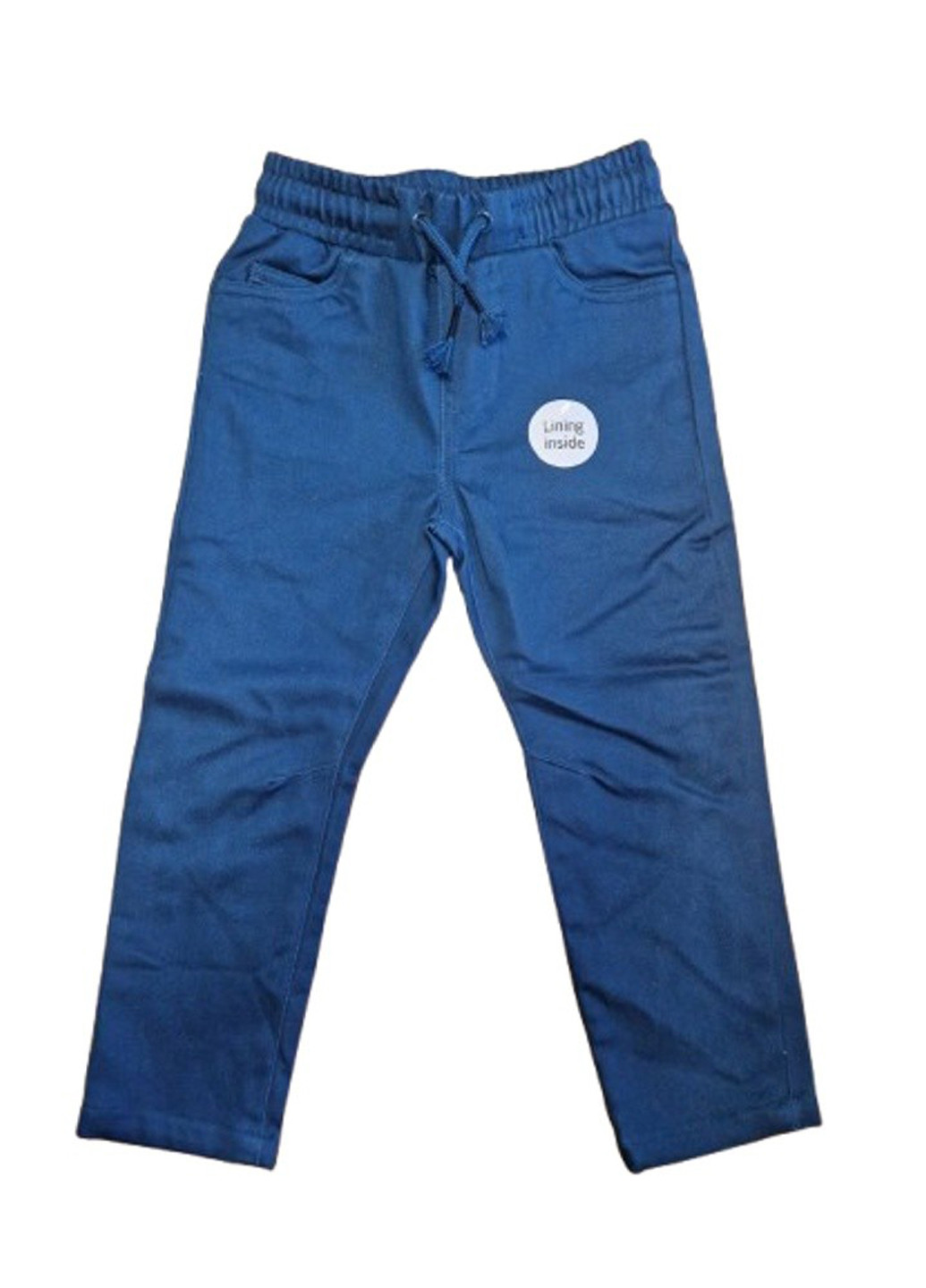 Темно-бирюзовые кэжуал демисезонные брюки зауженные Cool Club