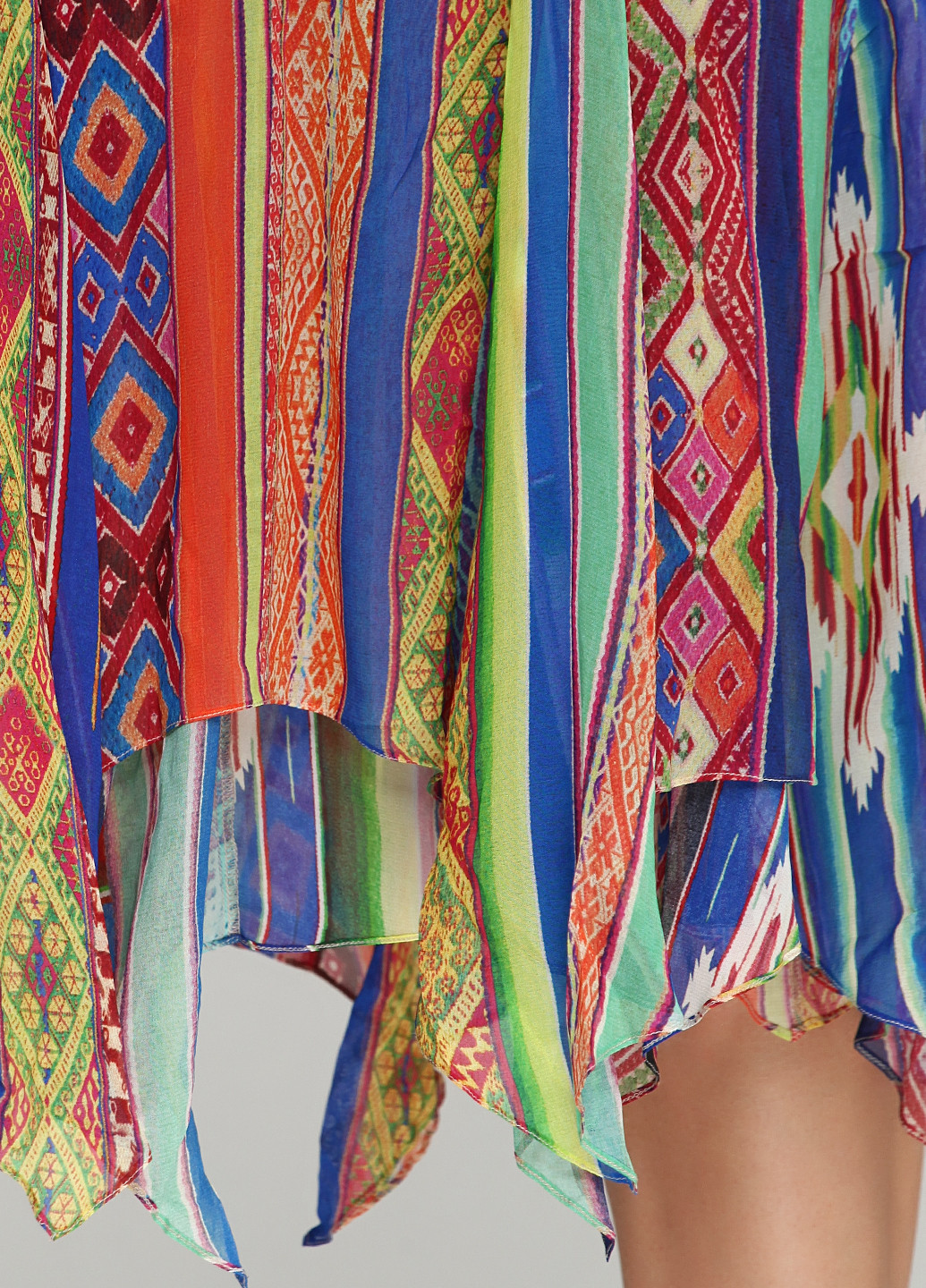 Комбинированное кэжуал платье Ralph Lauren с абстрактным узором