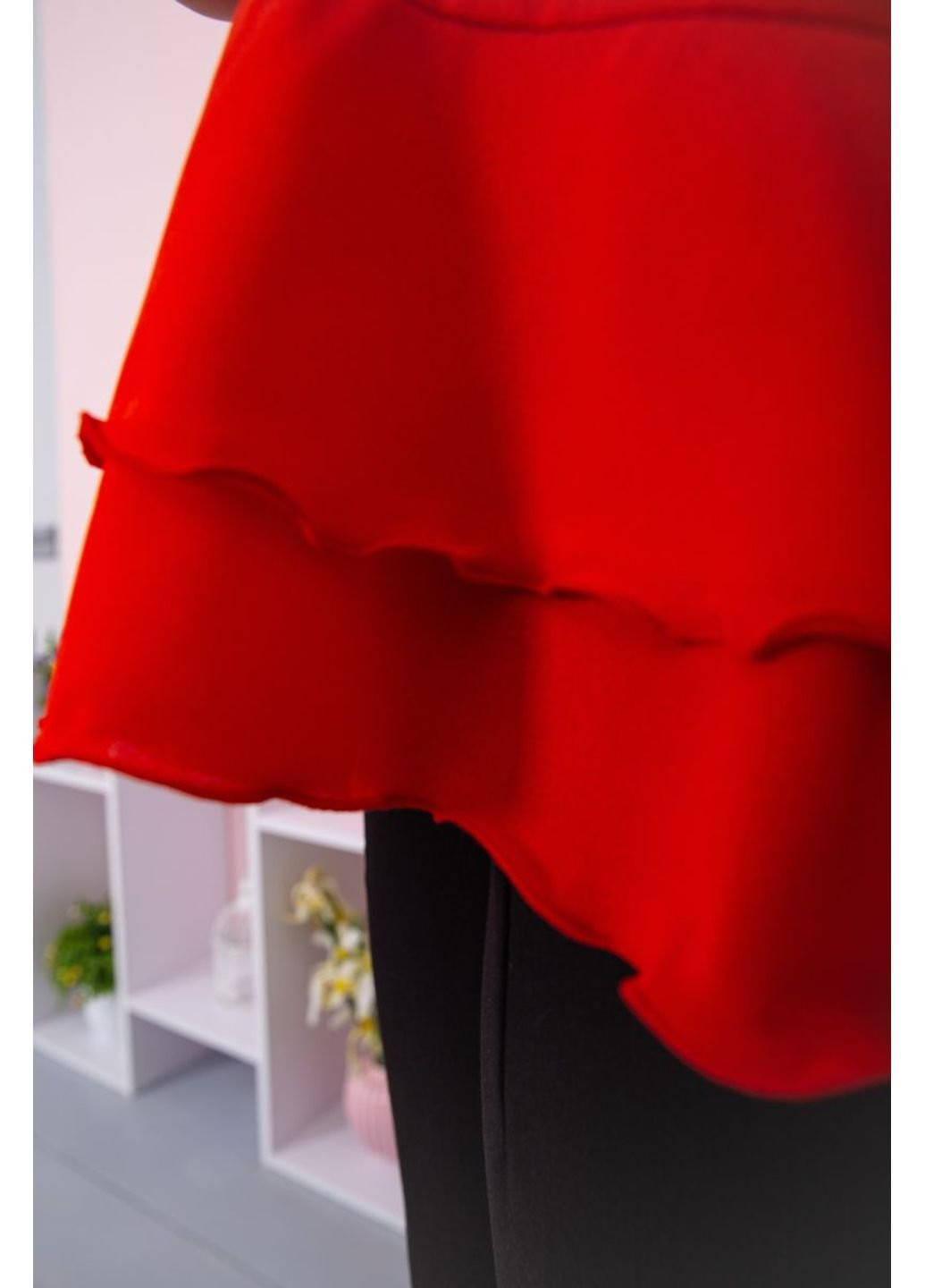 Красная летняя блуза свободного кроя 167r089 Ager