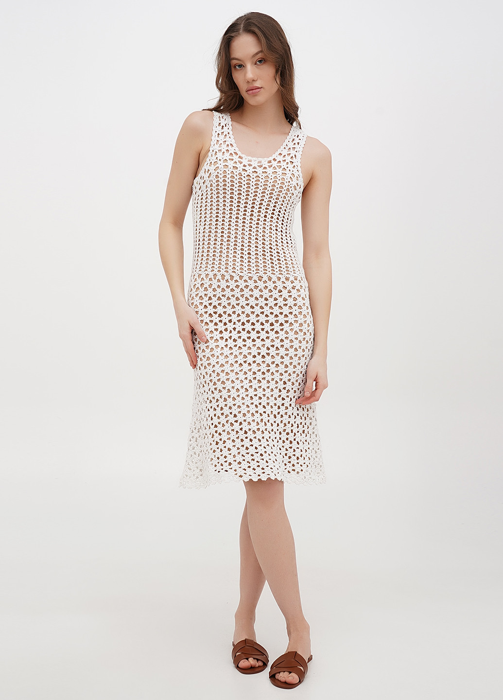 Білий кежуал сукня Michael Kors однотонна