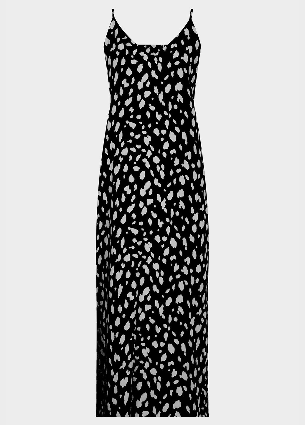 Черно-белое кэжуал платье платье-комбинация PRPY с рисунком
