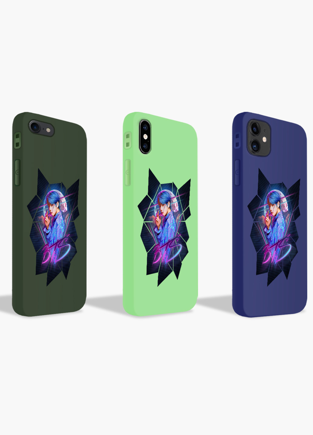 Чохол силіконовий Apple Iphone 7 БТС (BTS) (17361-1067) MobiPrint (219356629)