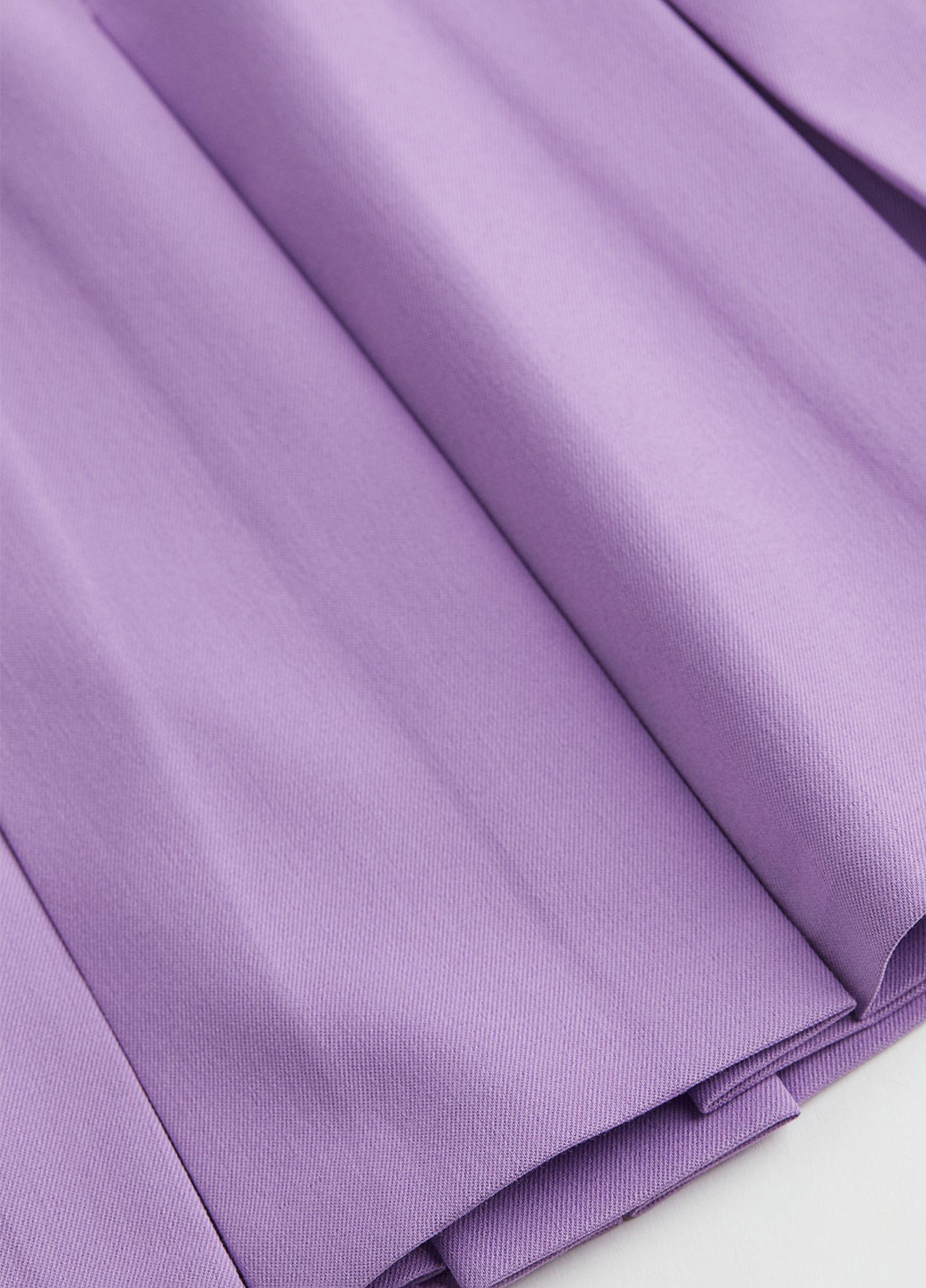 Фиолетовая кэжуал однотонная юбка H&M плиссе