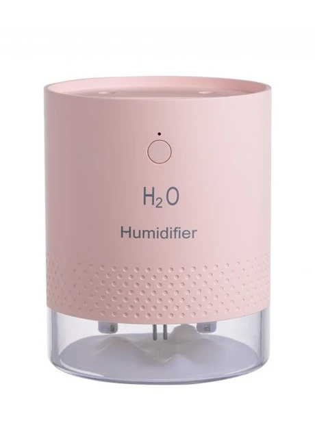 Увлажнитель воздуха аккумуляторный двойной H2O Wave 650мл, розовый More (253850592)