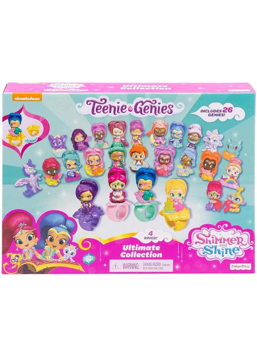 Игровой набор Nickelodeon Shimmer & Shine, Teenie Genies Набор колец Шиммер и Шайн (FXR38) Fisher-Price (255665541)