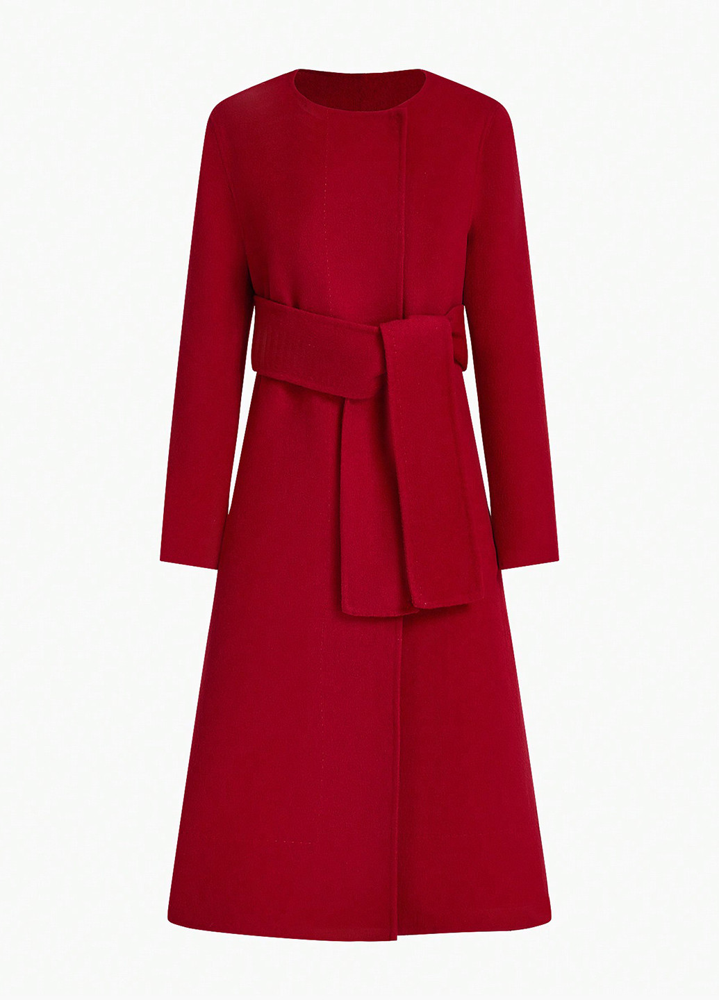 Красное демисезонное Пальто однобортное SHEIN