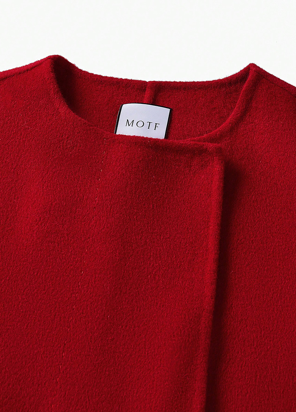 Красное демисезонное Пальто однобортное SHEIN