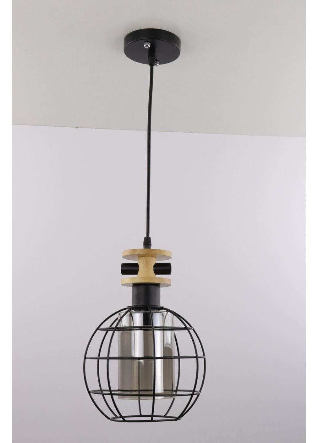 Люстра підвісна стельова в стилі LOFT (лофт) 12166/1-big-gr Чорний 35х19х19 см. Sunnysky (253628369)