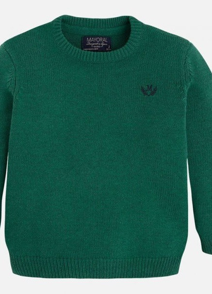 Зеленый демисезонный свитер для мальчика 110 см (311) Mayoral