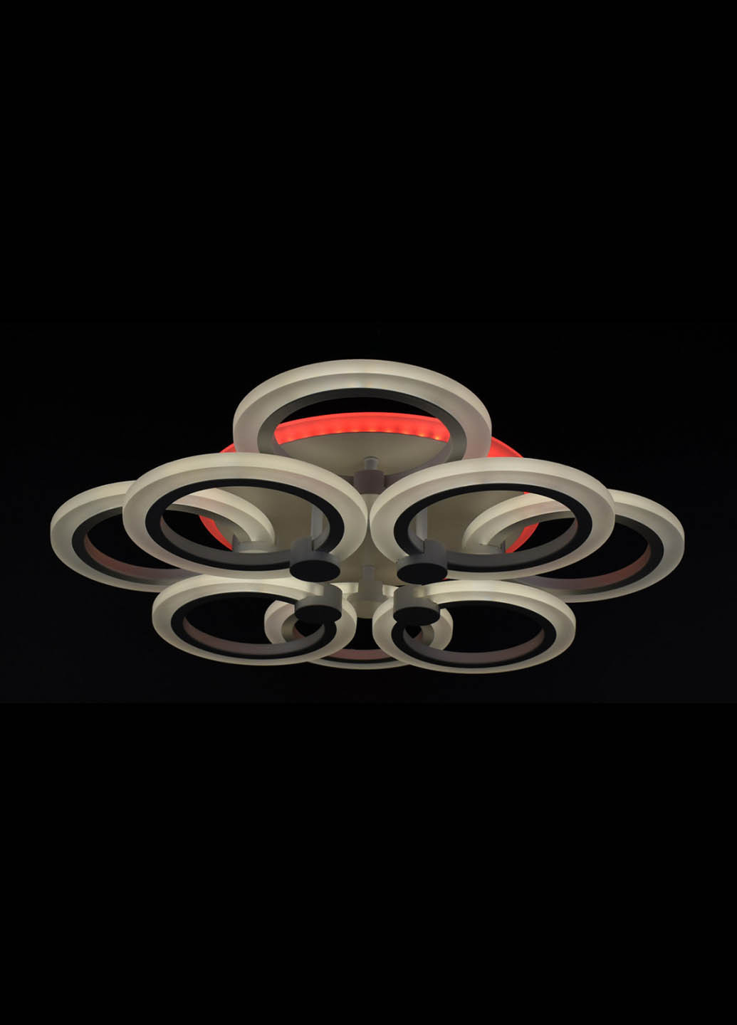 Люстра стельова LED з пультом A2374 / 4 + 4S-RGB-wh Білий 11х45х54 см. Handmade (234537815)