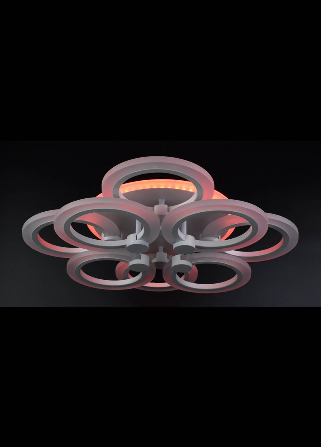 Люстра стельова LED з пультом A2374 / 4 + 4S-RGB-wh Білий 11х45х54 см. Handmade (234537815)