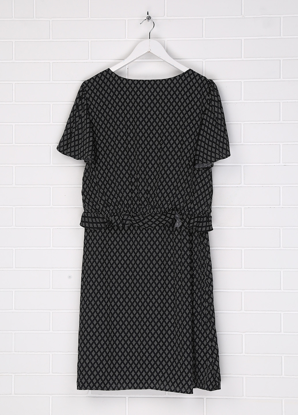 Черное кэжуал платье в стиле ампир H&M в горошек