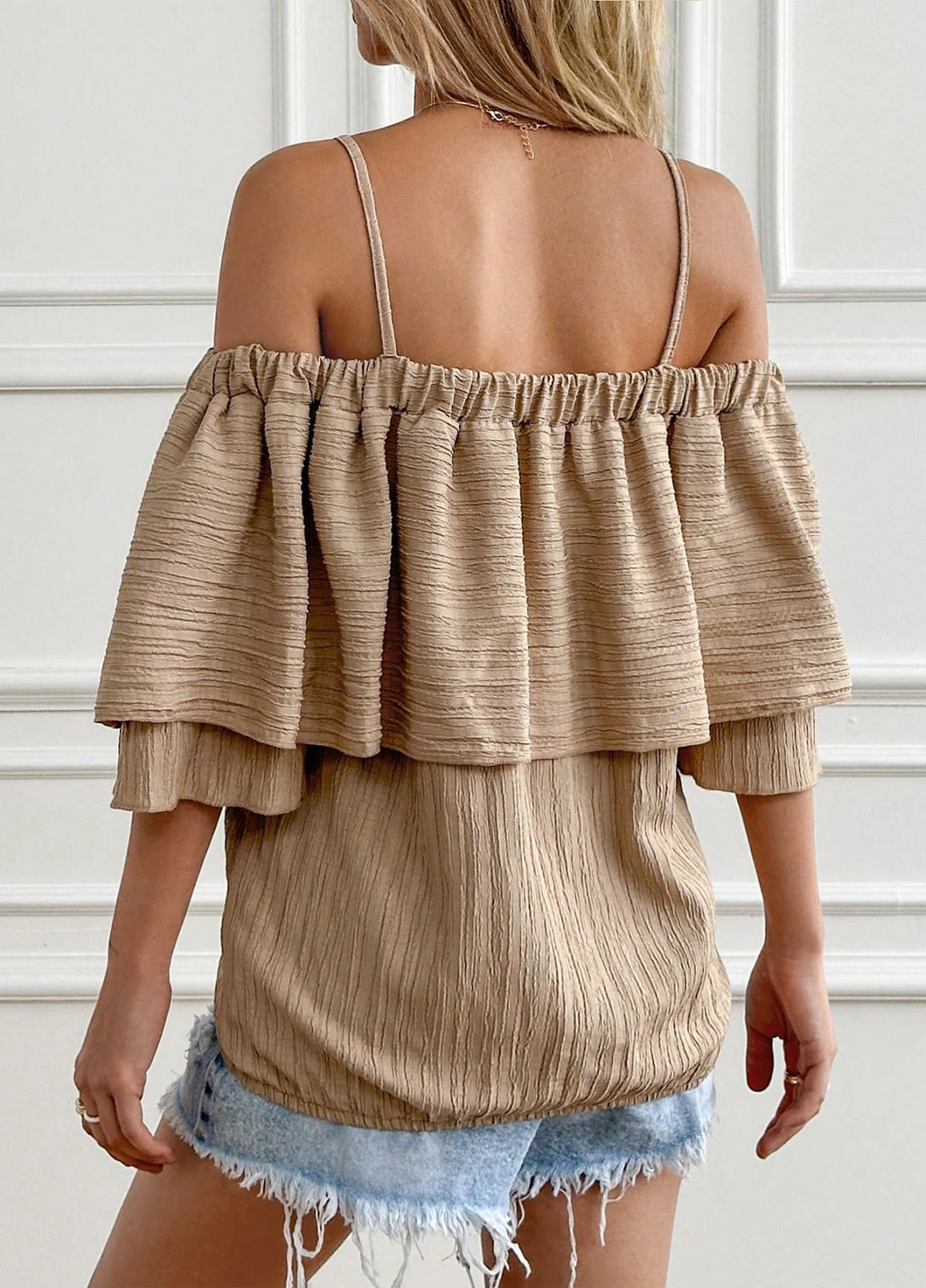 Світло-бежева блуза SHEIN