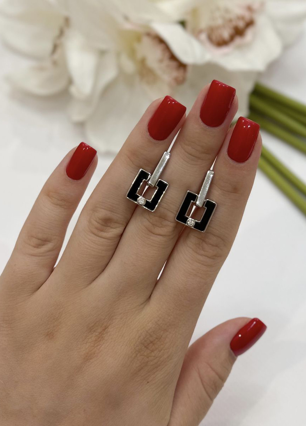 Сережки Silver Flame (307258397)