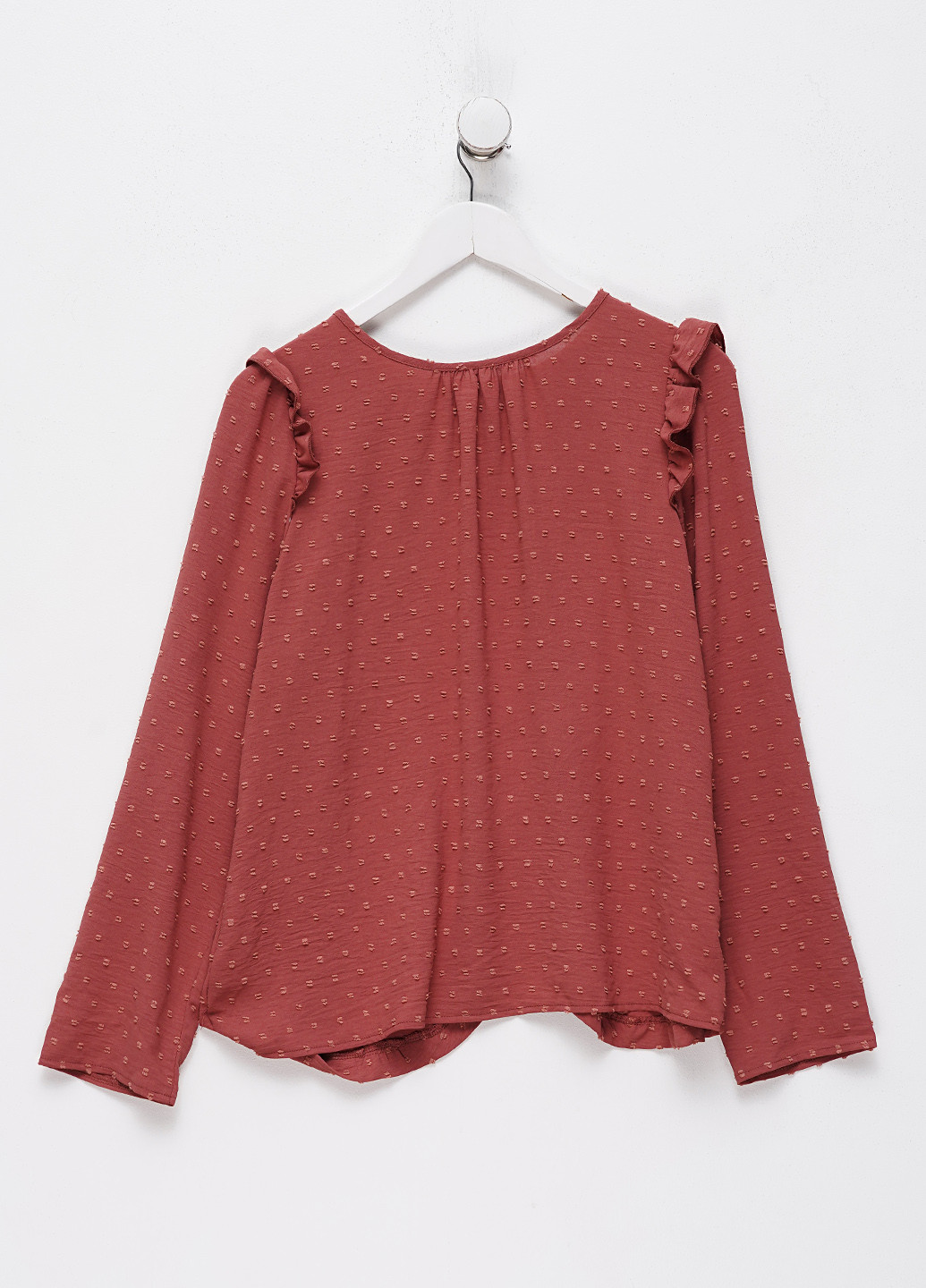 Темно-розовая блуза SHEIN