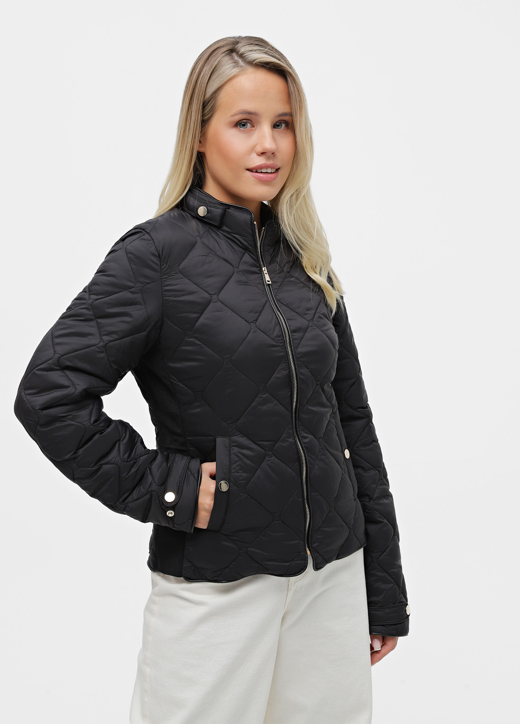 Черная демисезонная куртка куртка-пиджак Piazza Italia