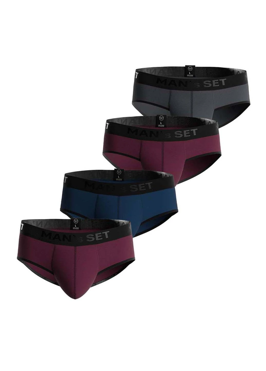 Комплект трусов MIX Briefs Slips Black Series 4шт MAN's SET (254337093)