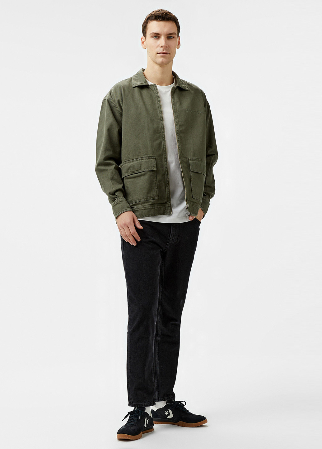 Сіро-зелена демісезонна куртка UNITED4