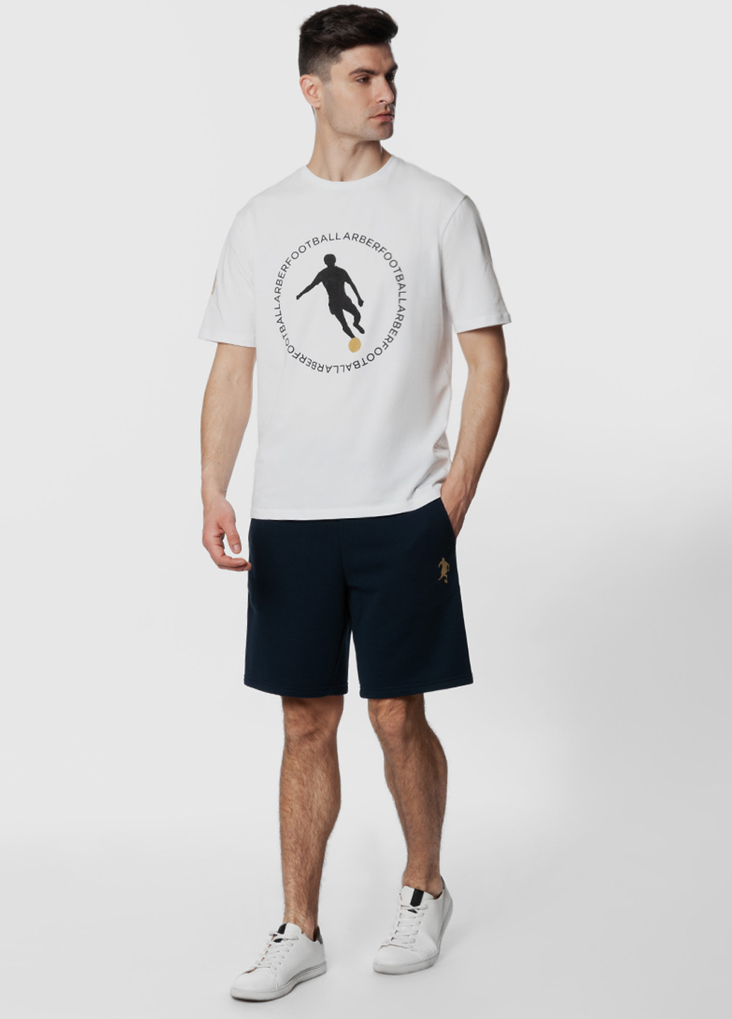 Біла футболка чоловіча Arber T-SHIRT FF10